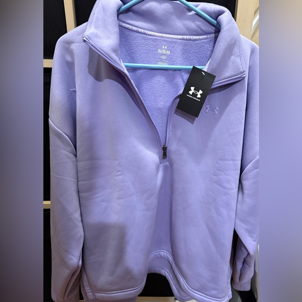 Under Armour Lavender Half-Zip Top